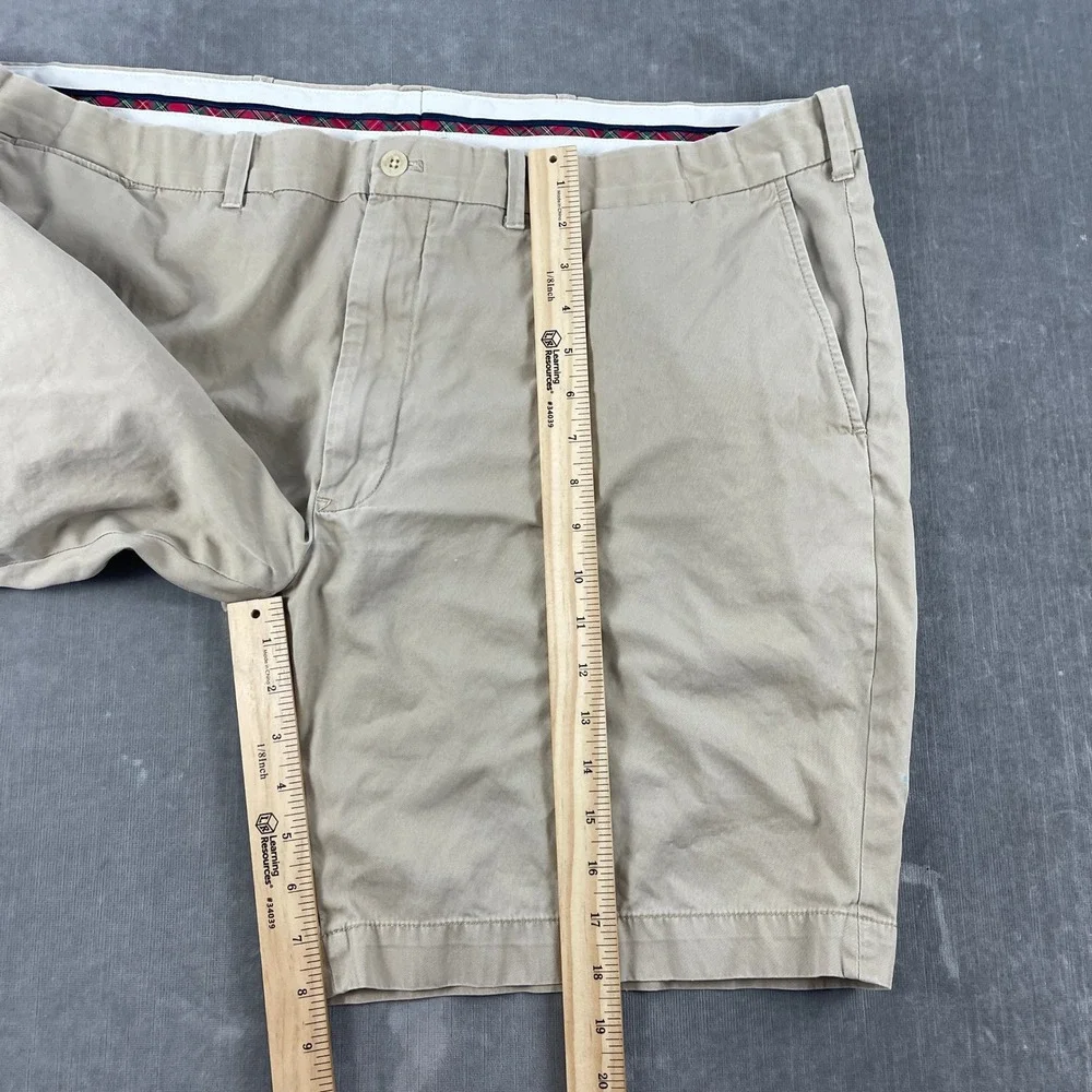 Polo Ralph Lauren Mens 42 Tan Shorts Chino Golf Crest Logo Patch